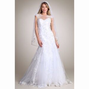 Mt162 Lace Appliqué Wedding Dress